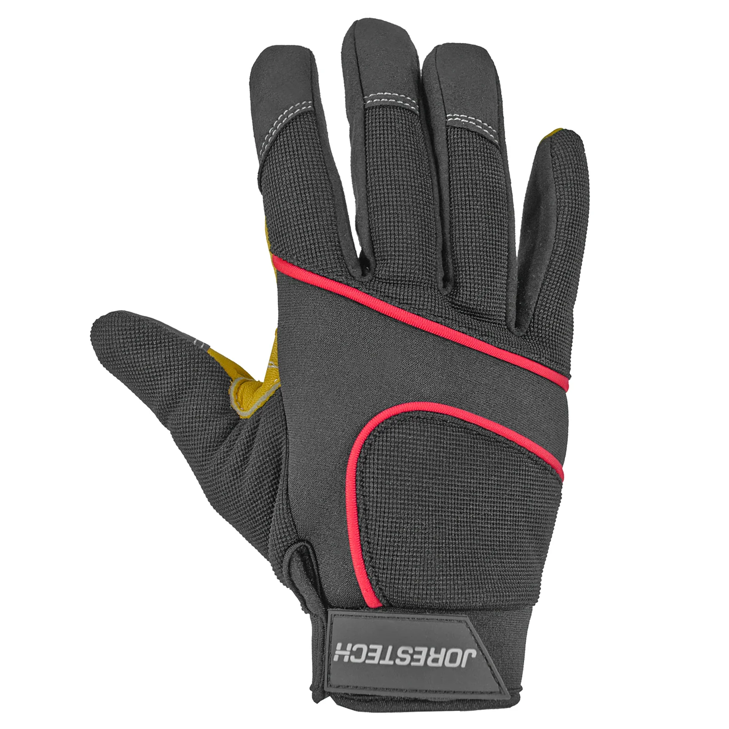 Touchscreen Safety Work Gloves – Leather Palms, Durable & Breathable