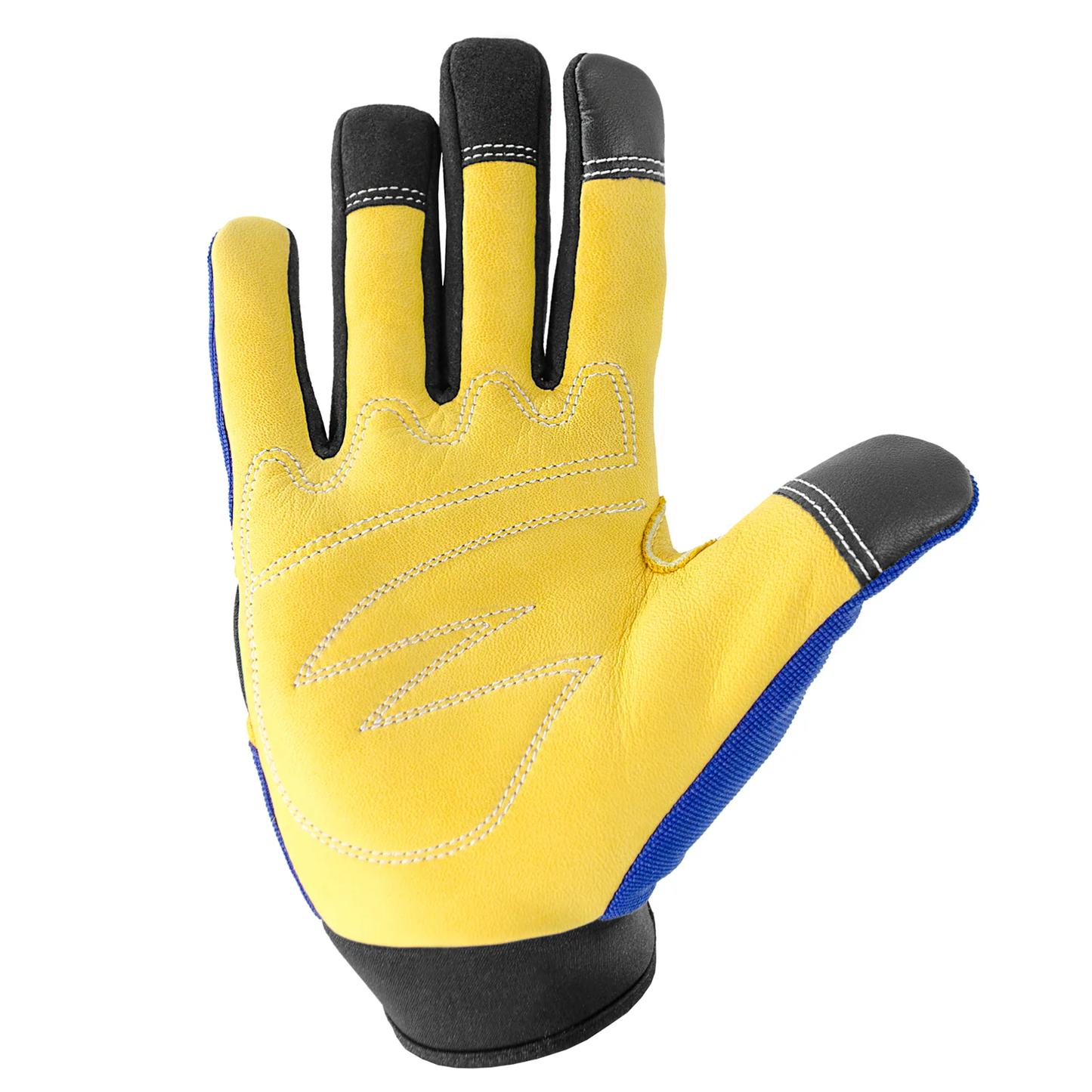 Touchscreen Safety Work Gloves – Leather Palms, Durable & Breathable
