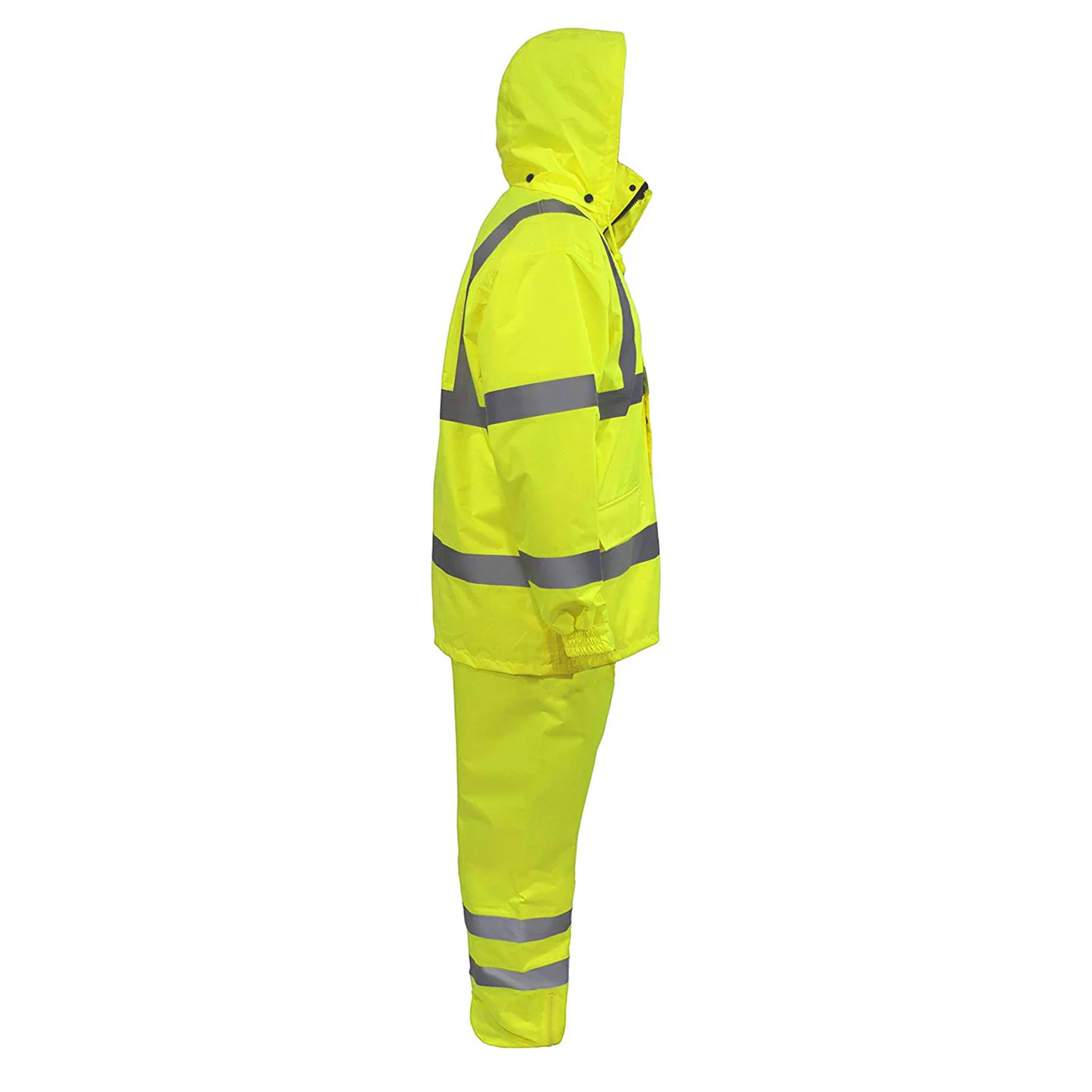 High-Visibility Waterproof Rain Set – ANSI Compliant Jacket & Pants for Ultimate Protection