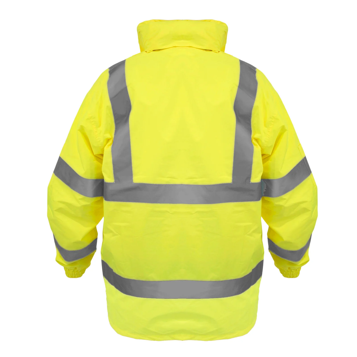 High-Visibility Waterproof Rain Jacket – ANSI Class 3, Wind-Resistant & Reflective