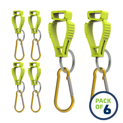 Durable Glove Clips with Carabiner – Securely Hold Gloves, Keys, Helmets & More
