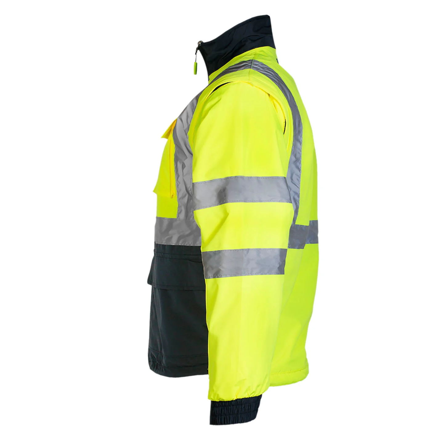 Men's 4-in-1 Reversible High-Visibility Safety Jacket – ANSI Class 3, Insulated & Weatherproof