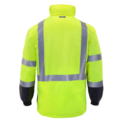 ANSI Class 3 High-Visibility Parka Jacket – Waterproof, Insulated & Reflective