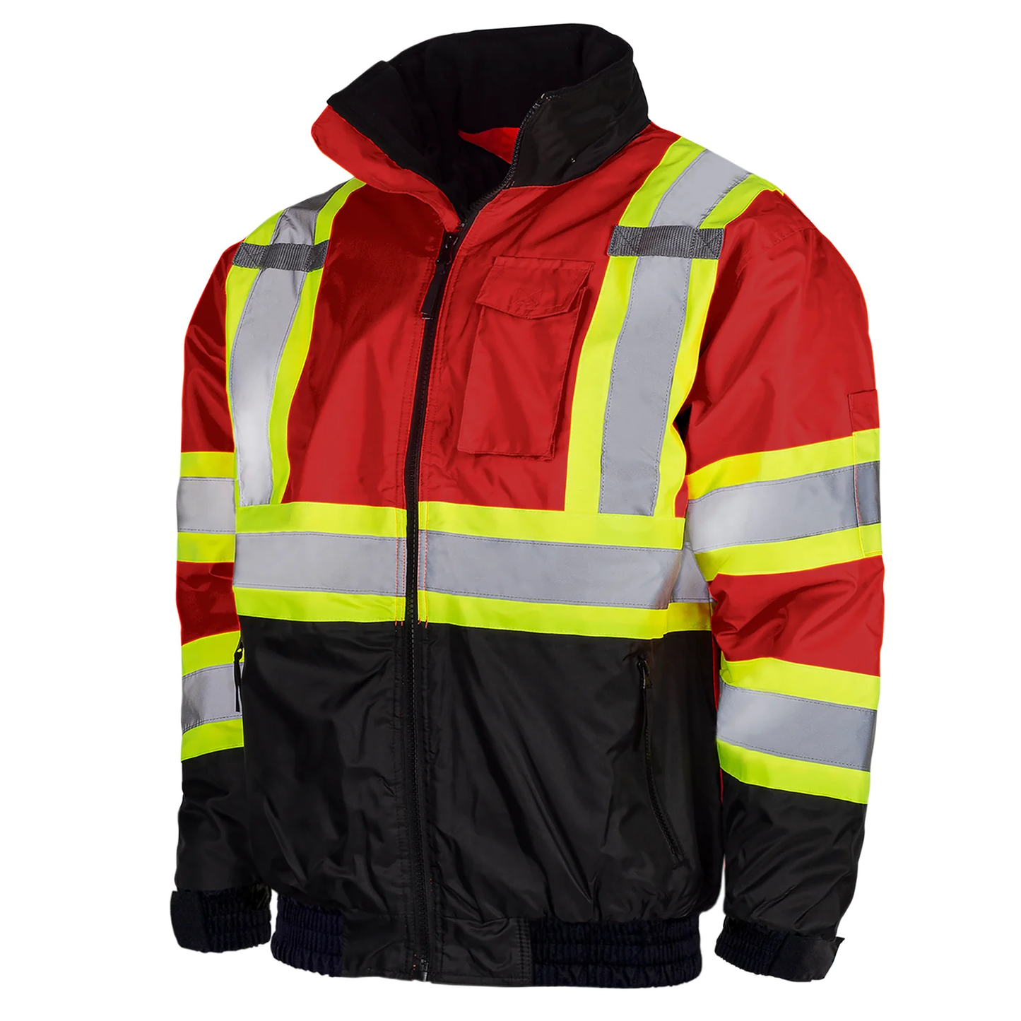High-Visibility Bomber Jacket – ANSI Class 3, Waterproof & Insulated