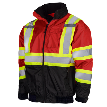 High-Visibility Bomber Jacket – ANSI Class 3, Waterproof & Insulated