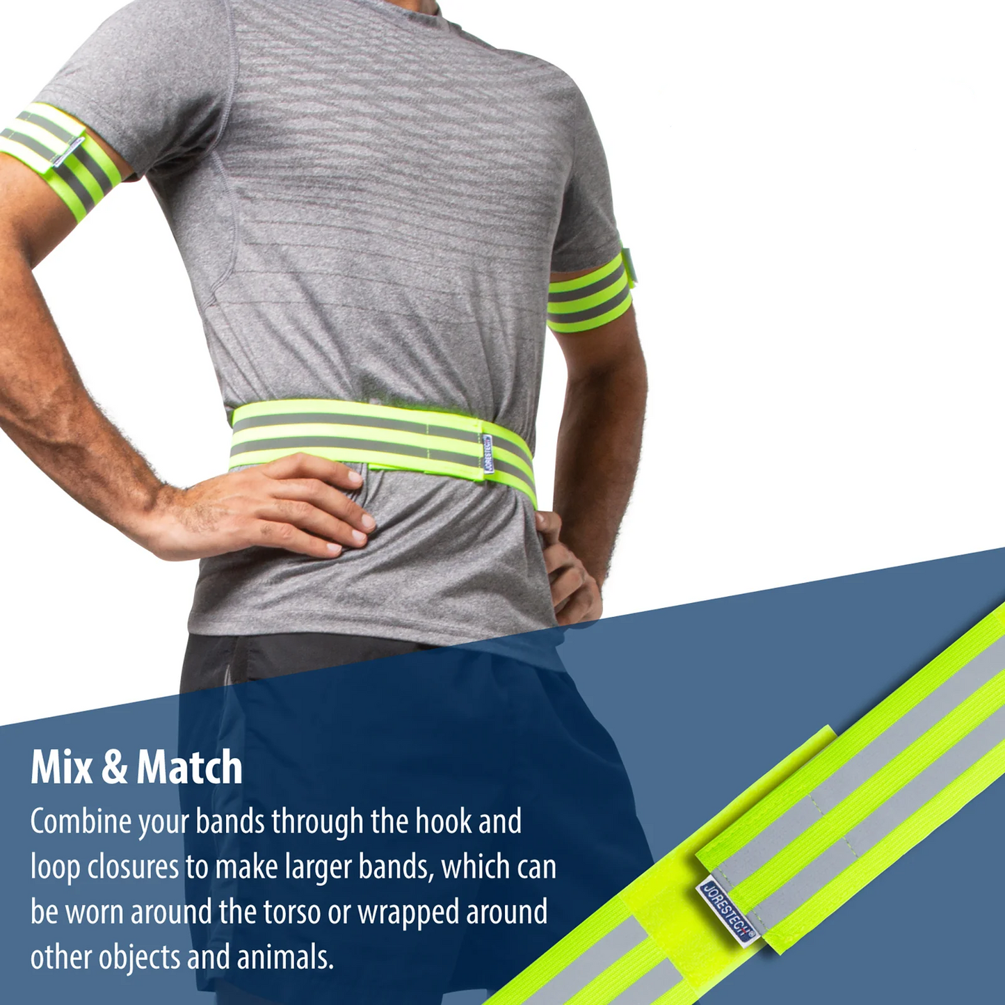 High Visibility Reflective Bands – 360° Safety for Nighttime & Outdoor Activities