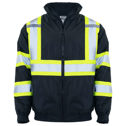 High-Visibility Bomber Jacket – ANSI Class 3, Waterproof & Insulated