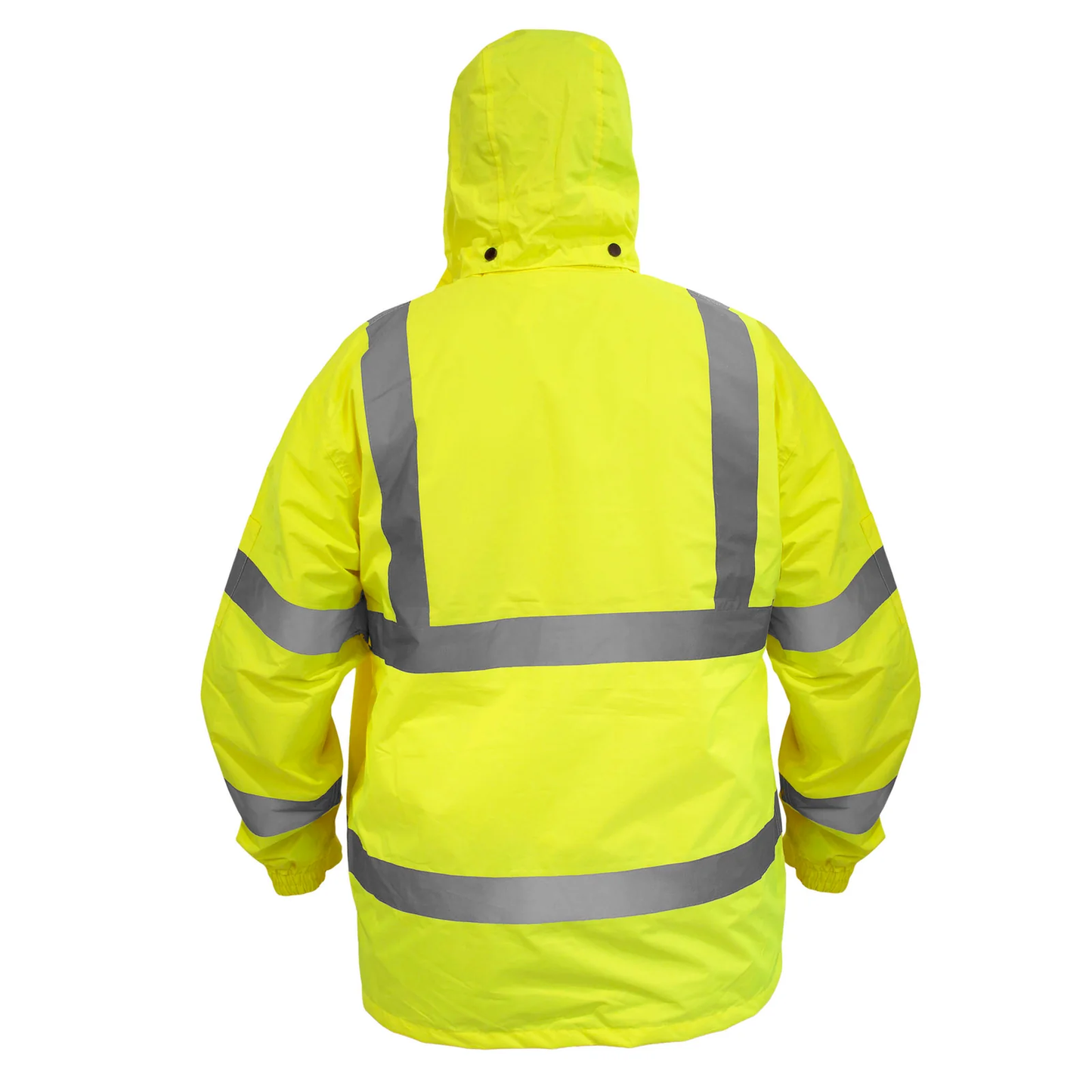 High-Visibility Waterproof Rain Jacket – ANSI Class 3, Wind-Resistant & Reflective