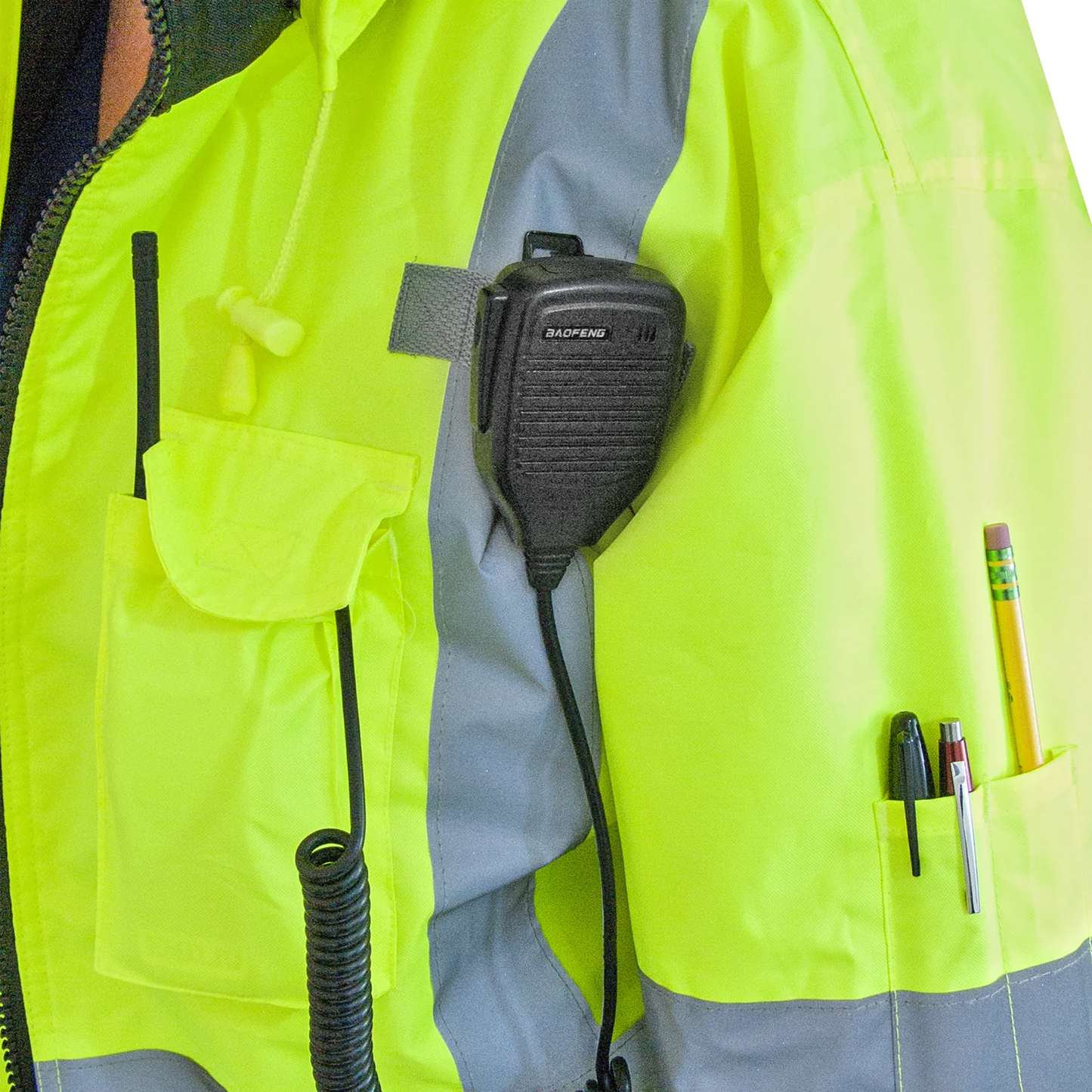ANSI Class 3 High-Visibility Safety Jacket – Insulated, Waterproof & Reflective
