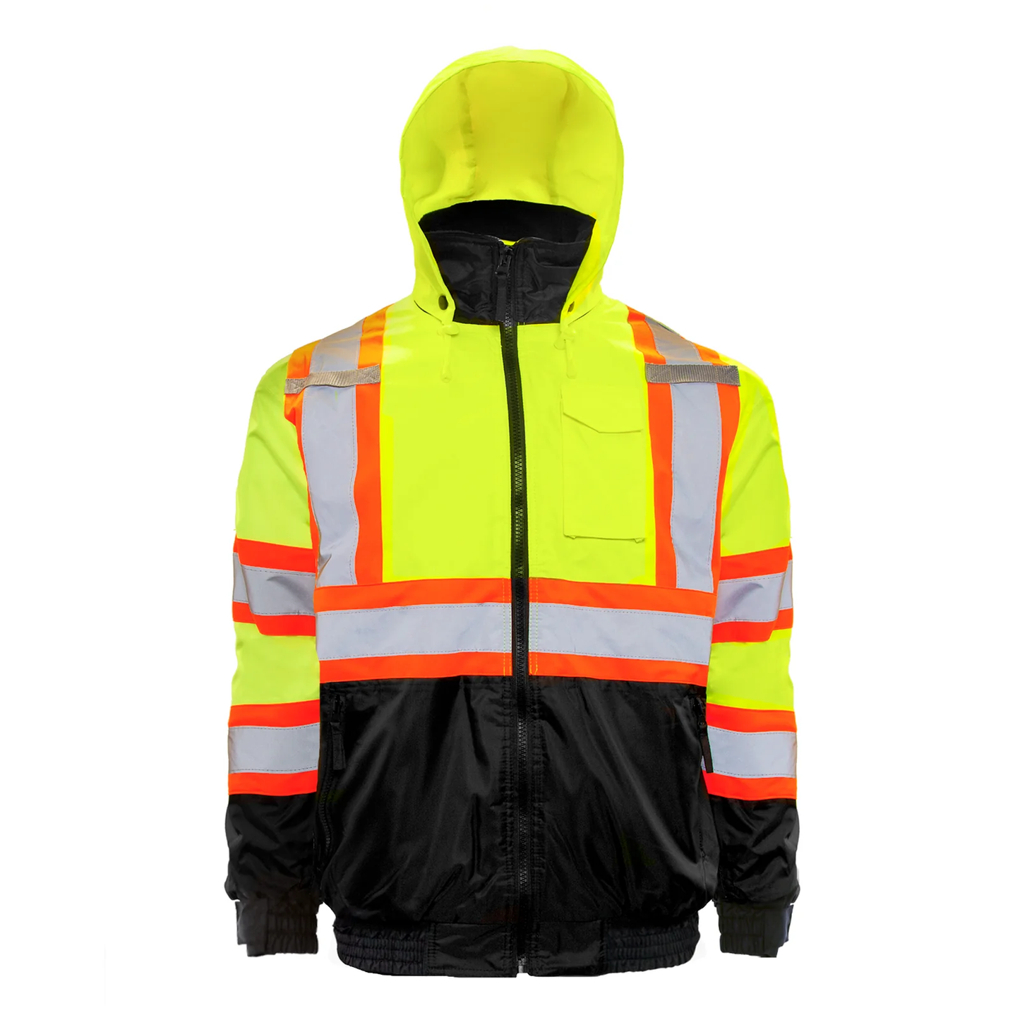 High-Visibility Bomber Jacket – ANSI Class 3, Waterproof & Insulated