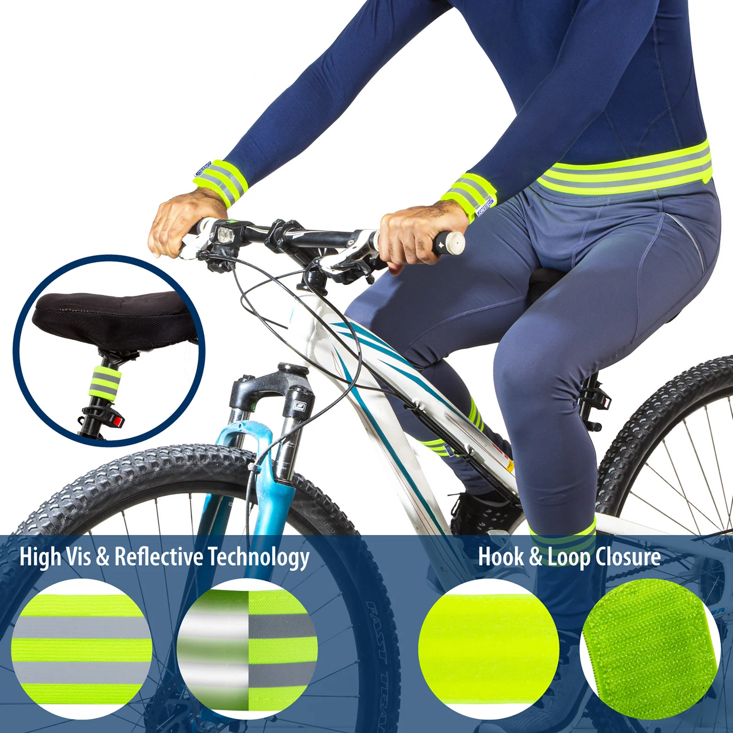 High Visibility Reflective Bands – 360° Safety for Nighttime & Outdoor Activities