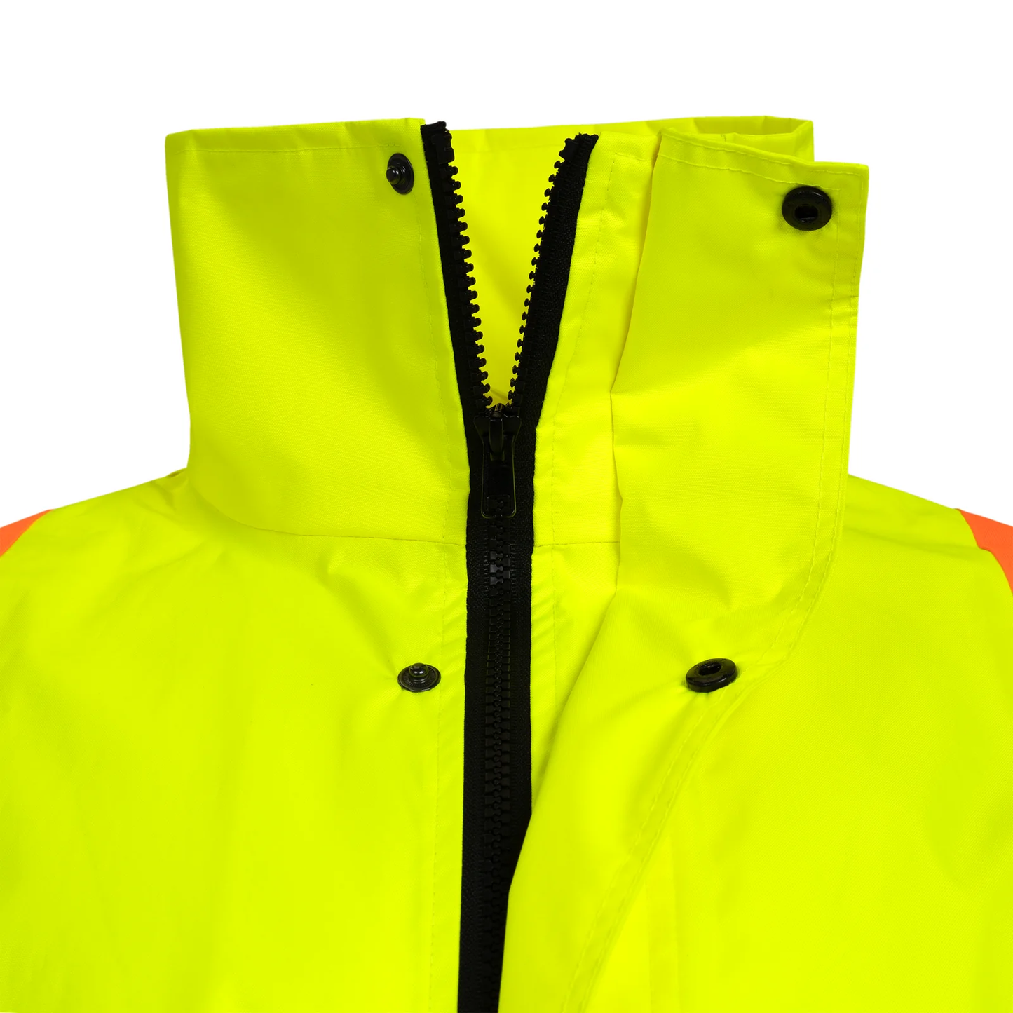 X-on-the-Back High-Visibility Waterproof Rain Jacket – ANSI & CSA Compliant, Windproof & Reflective