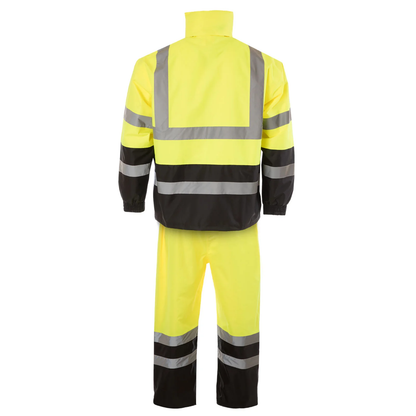 High-Visibility Waterproof Rain Gear Set – ANSI Class 3 & Class E for All-Weather Protection