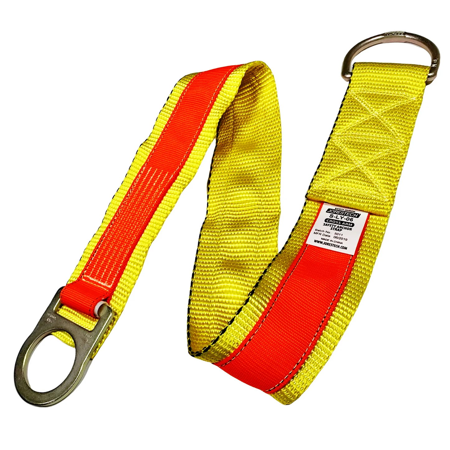 Heavy-Duty Anchor Strap – Reinforced Wear Pad & D-Ring Connectors for Fall Protection