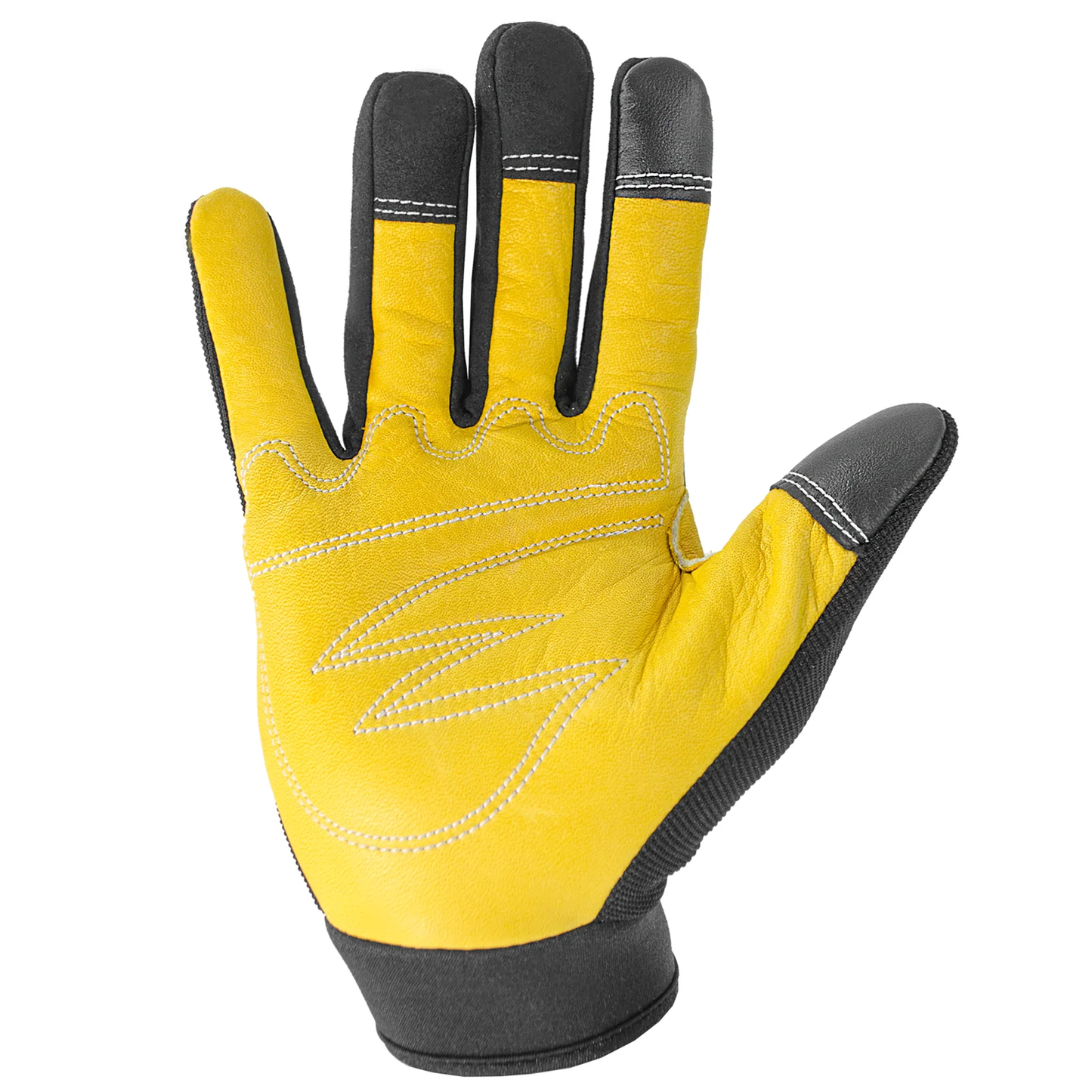 Touchscreen Safety Work Gloves – Leather Palms, Durable & Breathable