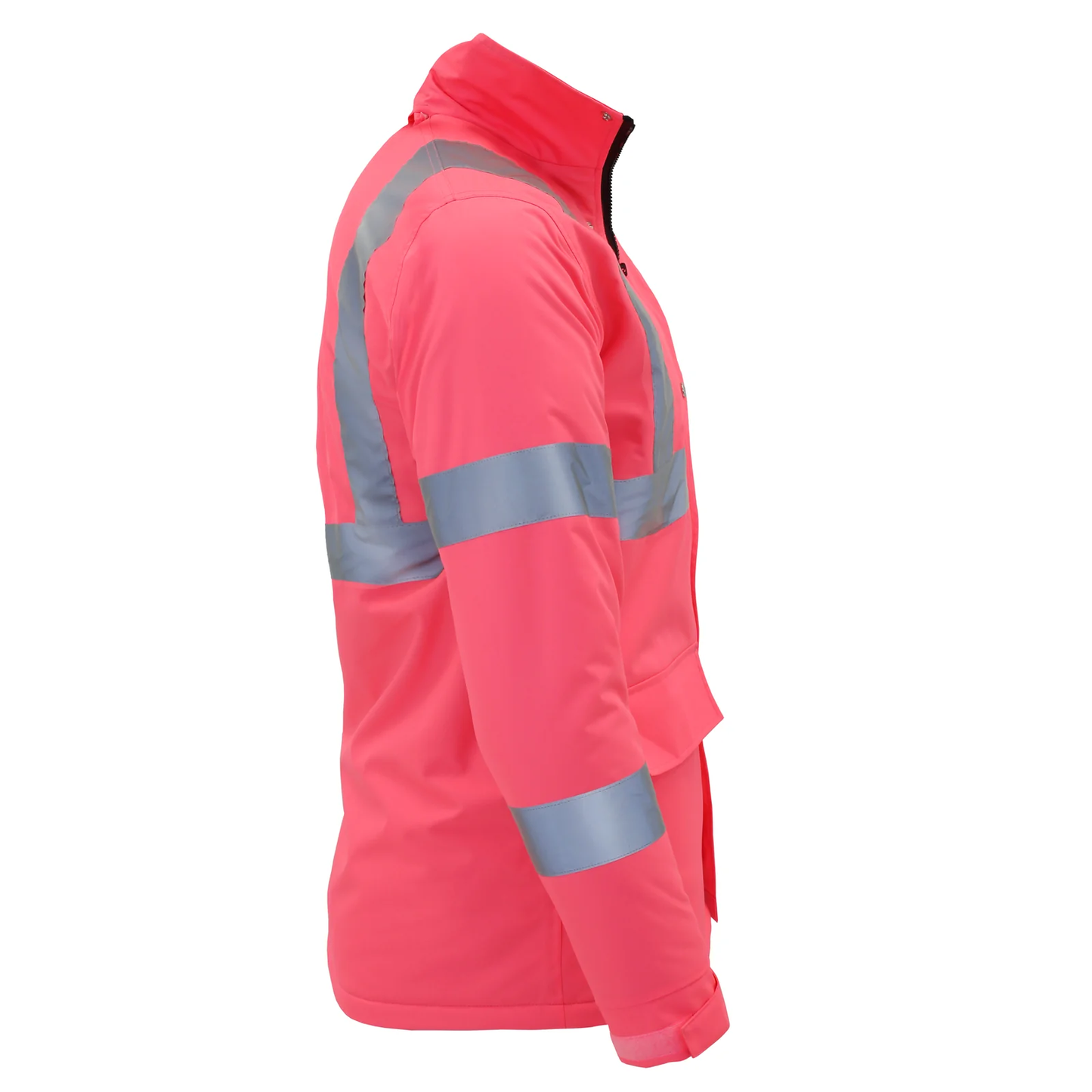 High-Visibility Insulated Safety Jacket – ANSI Class 1, Waterproof & Reflective