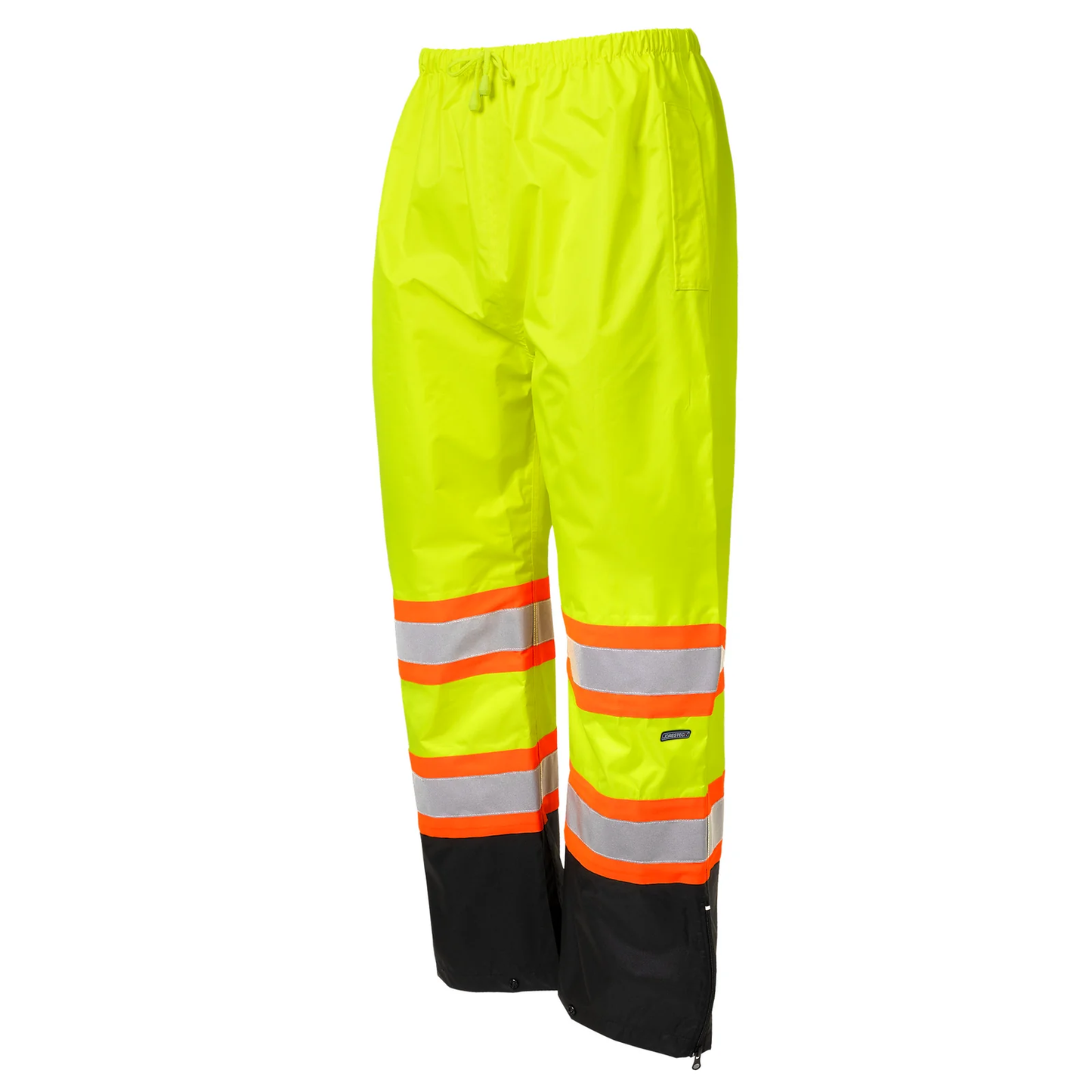 High-Visibility Two-Tone Waterproof Safety Pants – ANSI Class E, Wind & Rain Resistant