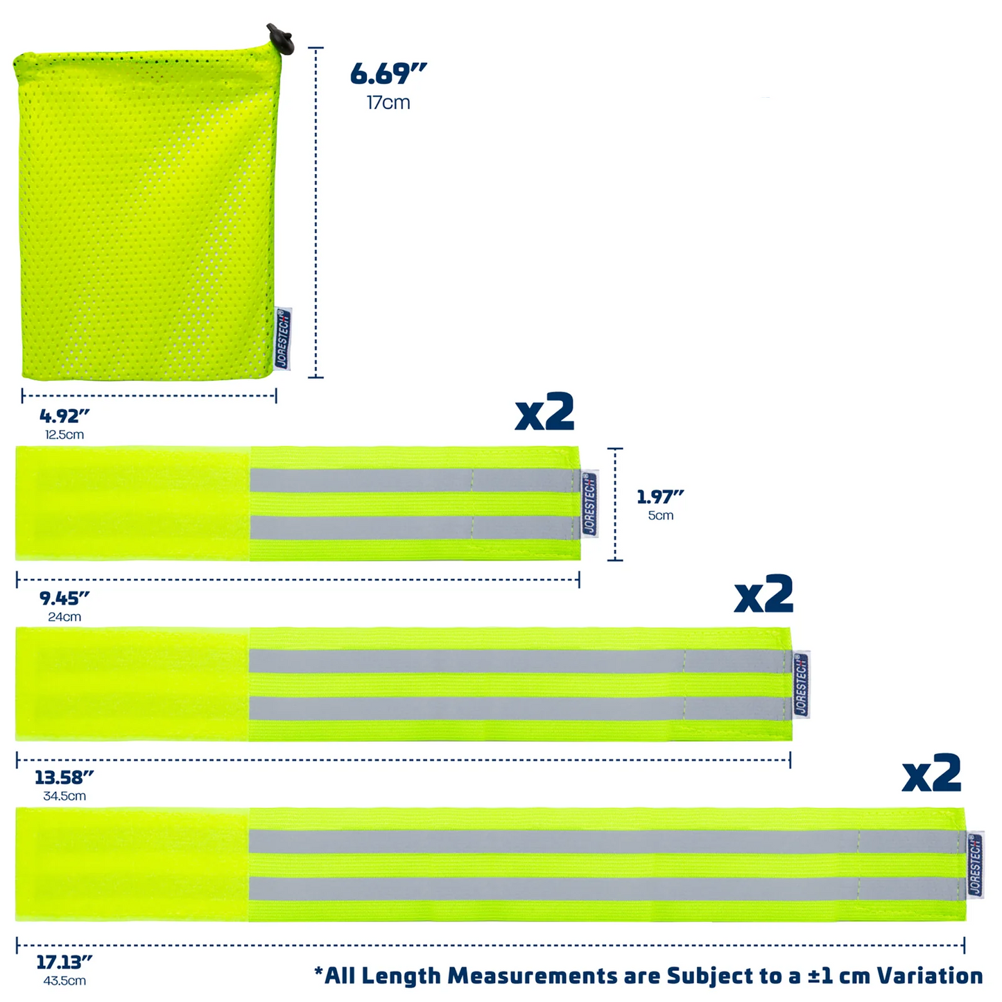High Visibility Reflective Bands – 360° Safety for Nighttime & Outdoor Activities