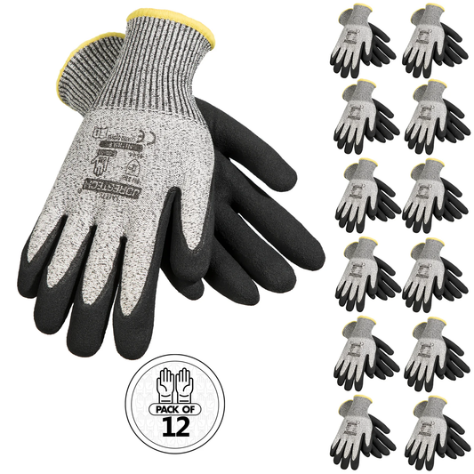 Cut-Resistant Nitrile-Coated Safety Gloves – High-Dexterity & Durable Grip