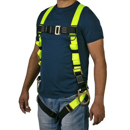 3D Ring High-Visibility Full-Body Safety Harness 03 – ANSI Z359.11-2014 Certified Fall Protection