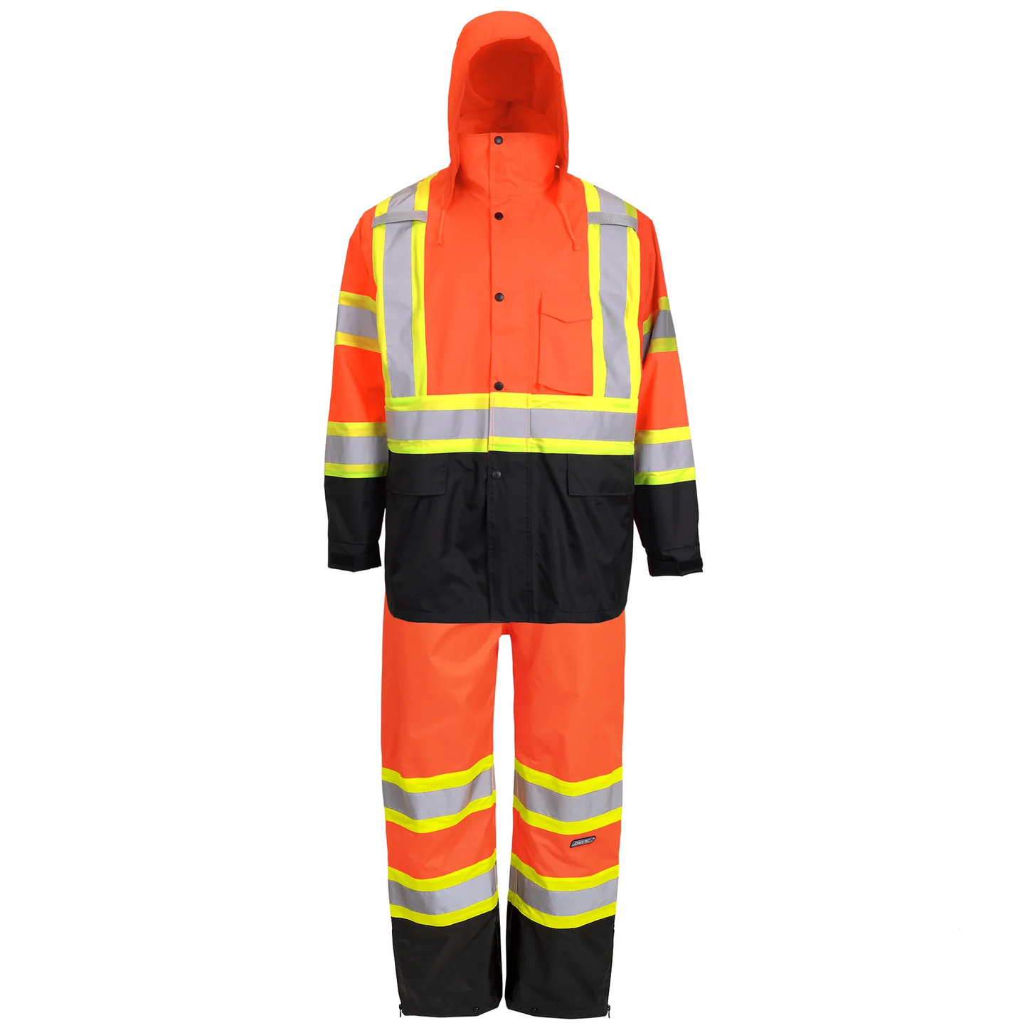 Premium High-Visibility Safety Rain Jacket & Pants Set – Waterproof, ANSI & CSA Compliant