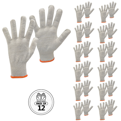 Multi-Purpose Knitted Cotton Work Gloves – Comfortable, Breathable & Versatile