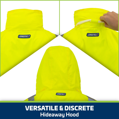 High-Visibility Waterproof Rain Jacket – Lightweight, Reflective & ANSI Class 3