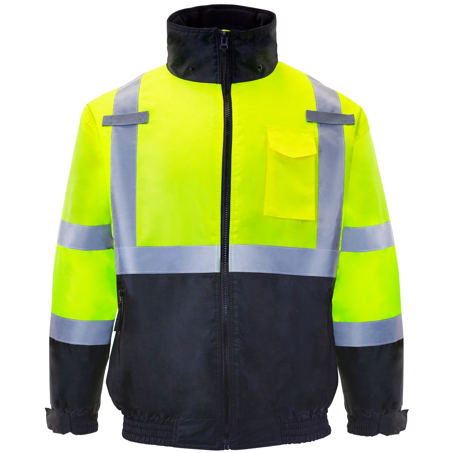 ANSI Class 3 High-Visibility Safety Jacket – Insulated, Waterproof & Reflective
