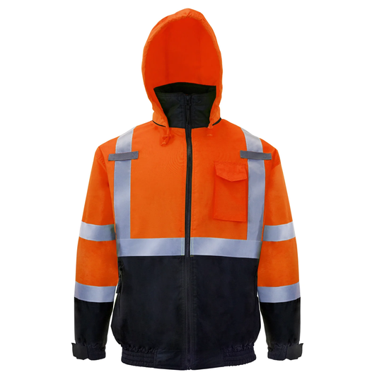 ANSI Class 3 High-Visibility Safety Jacket – Insulated, Waterproof & Reflective
