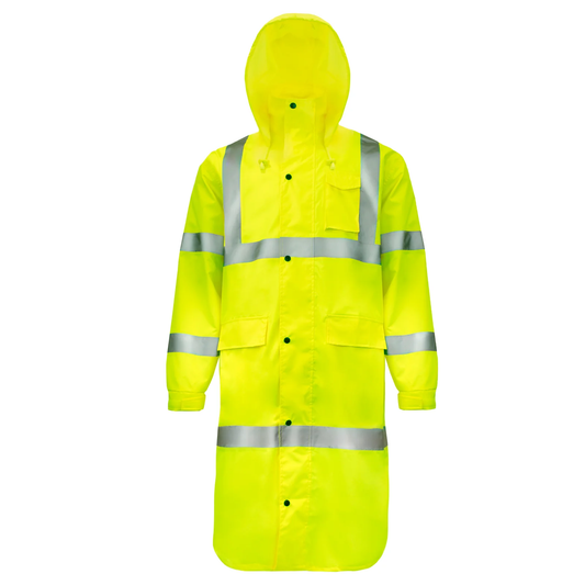 High-Visibility Waterproof Rain Jacket – Lightweight, Reflective & ANSI Class 3