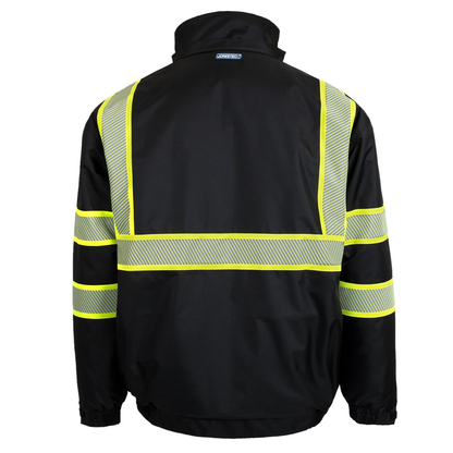 ANSI Class 3 High-Visibility Safety Jacket – Fleece-Lined, Waterproof & Reflective