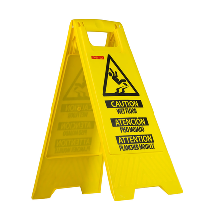 Wet Floor Caution Sign – Foldable, High-Visibility, and Multilingual