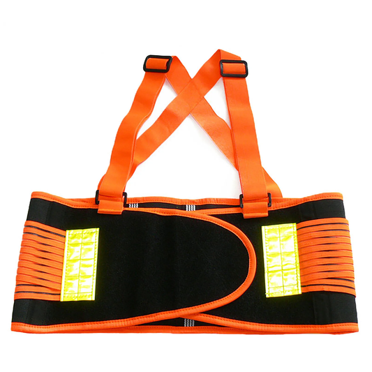 Heavy-Duty Back Support Belt – Ergonomic Design with Suspenders & Lumbar Compression